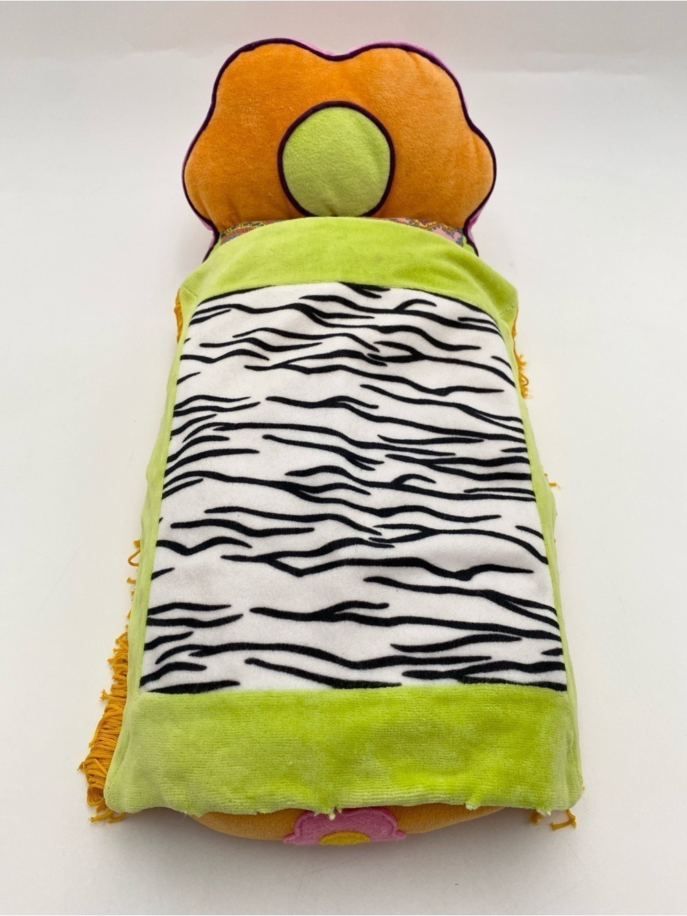 2000 Groovy Girls Manhattan Toy Plush Bed with Blanket Flower Power